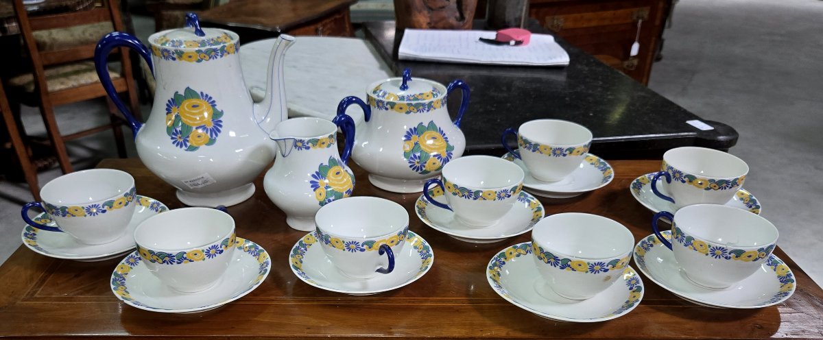 B&c Limoges Porcelain Coffee Service - -photo-3