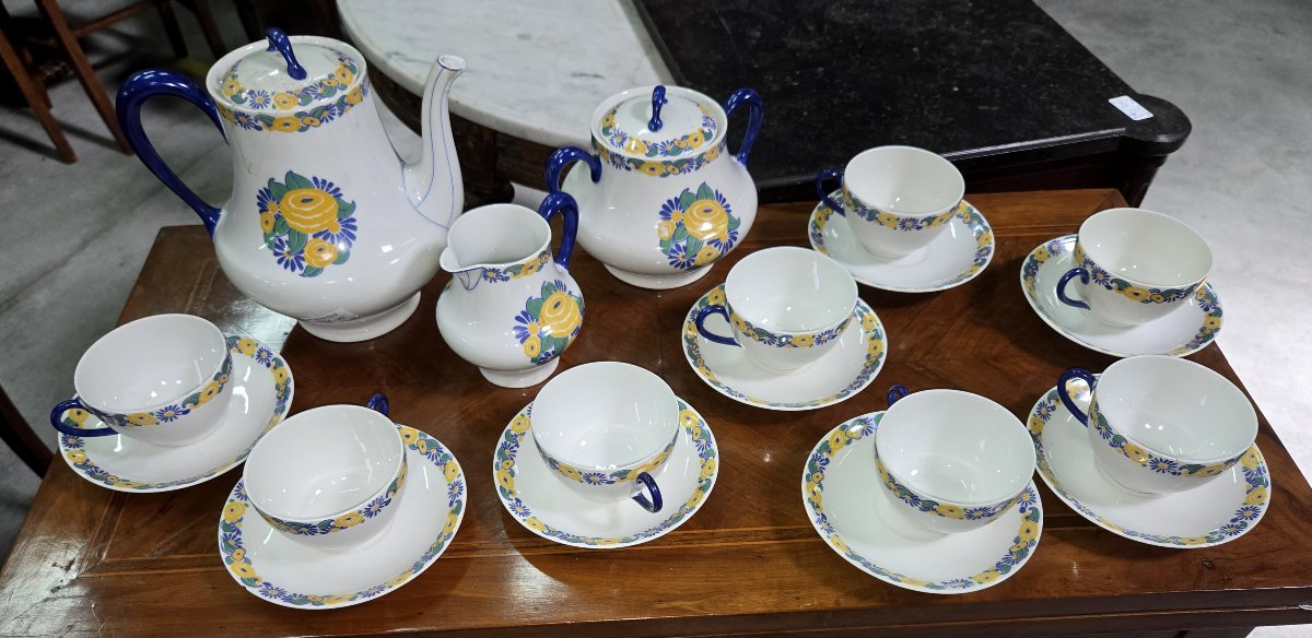 B&c Limoges Porcelain Coffee Service - -photo-1