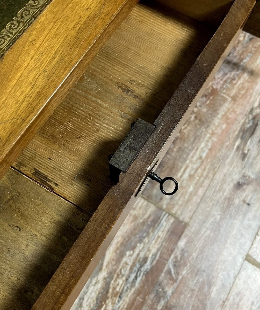 Important Mid-empire/restoration-style Walnut Desk, 19th Century -photo-4