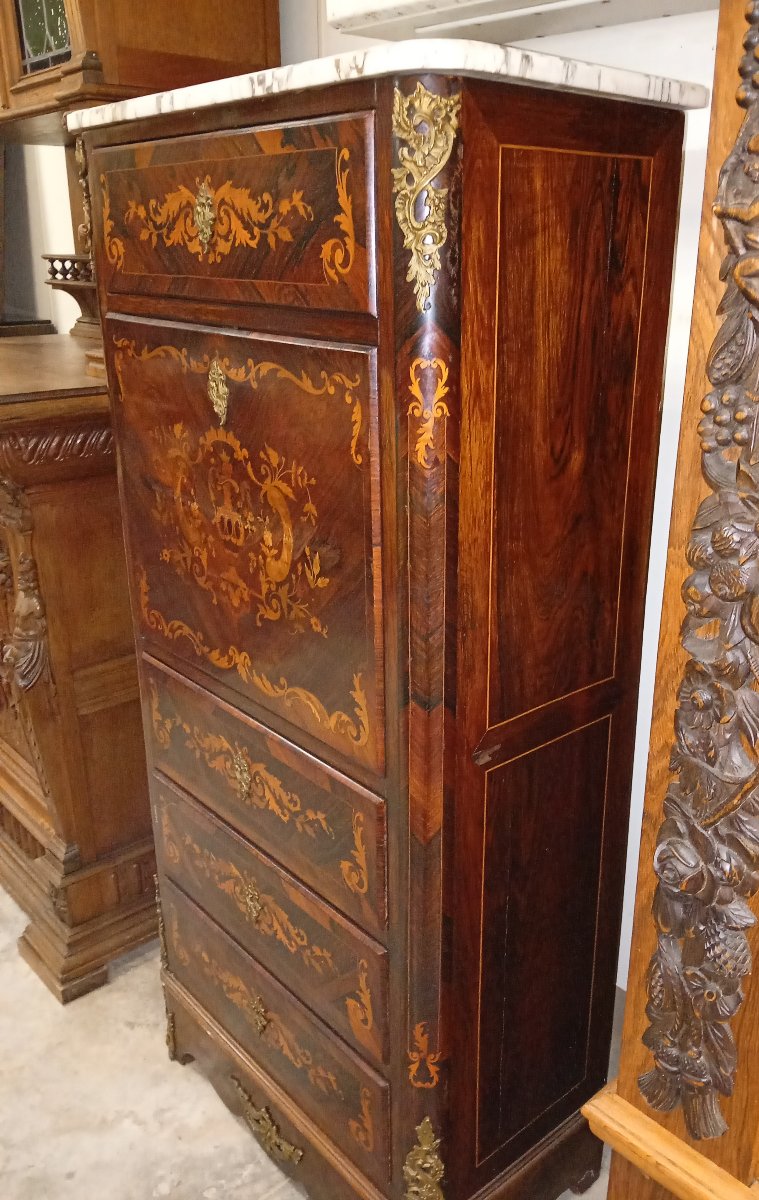 Louis XV-style Flap-top Secretary Desk -photo-4