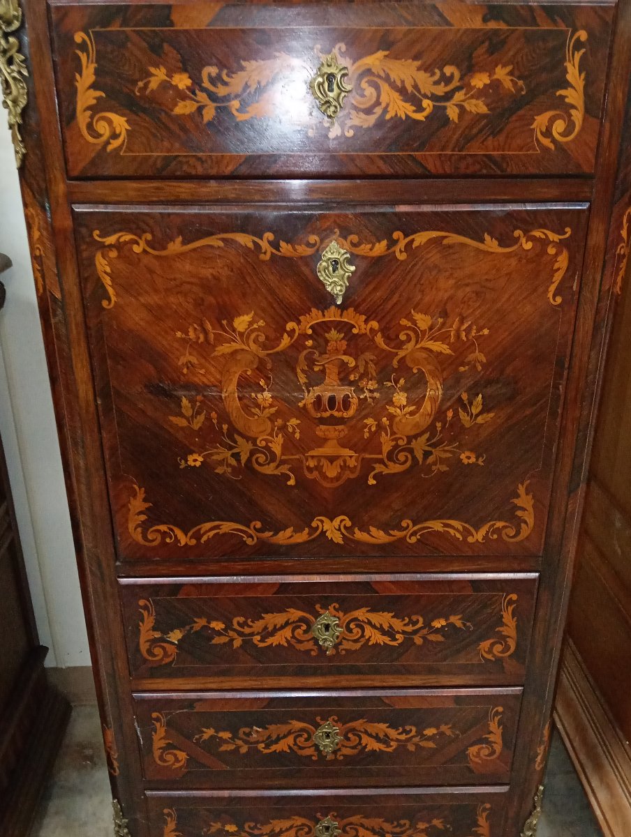 Louis XV-style Flap-top Secretary Desk -photo-3