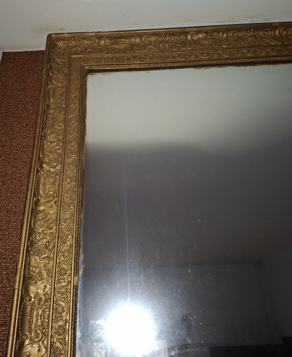 Large Empire-style Mantel Mirror—restored, Circa 1820–1840-photo-2