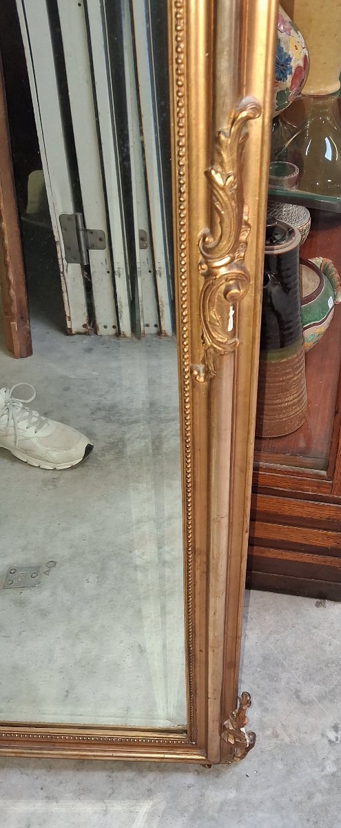 Grand miroir de cheminée de style Louis XV-photo-2