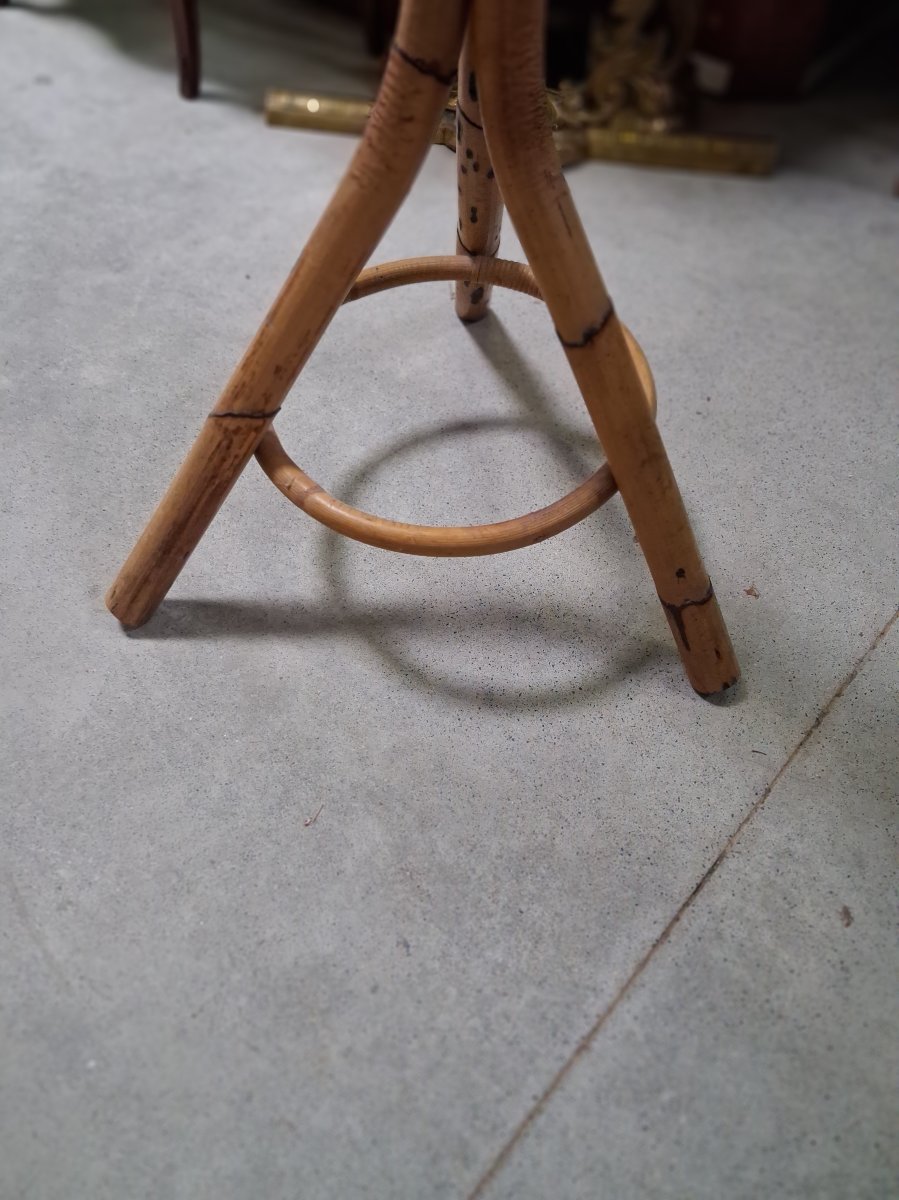Bamboo And Rattan Parrot Coat Rack  -photo-4