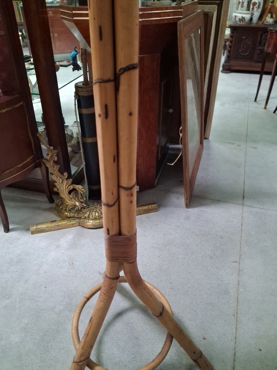 Bamboo And Rattan Parrot Coat Rack  -photo-1