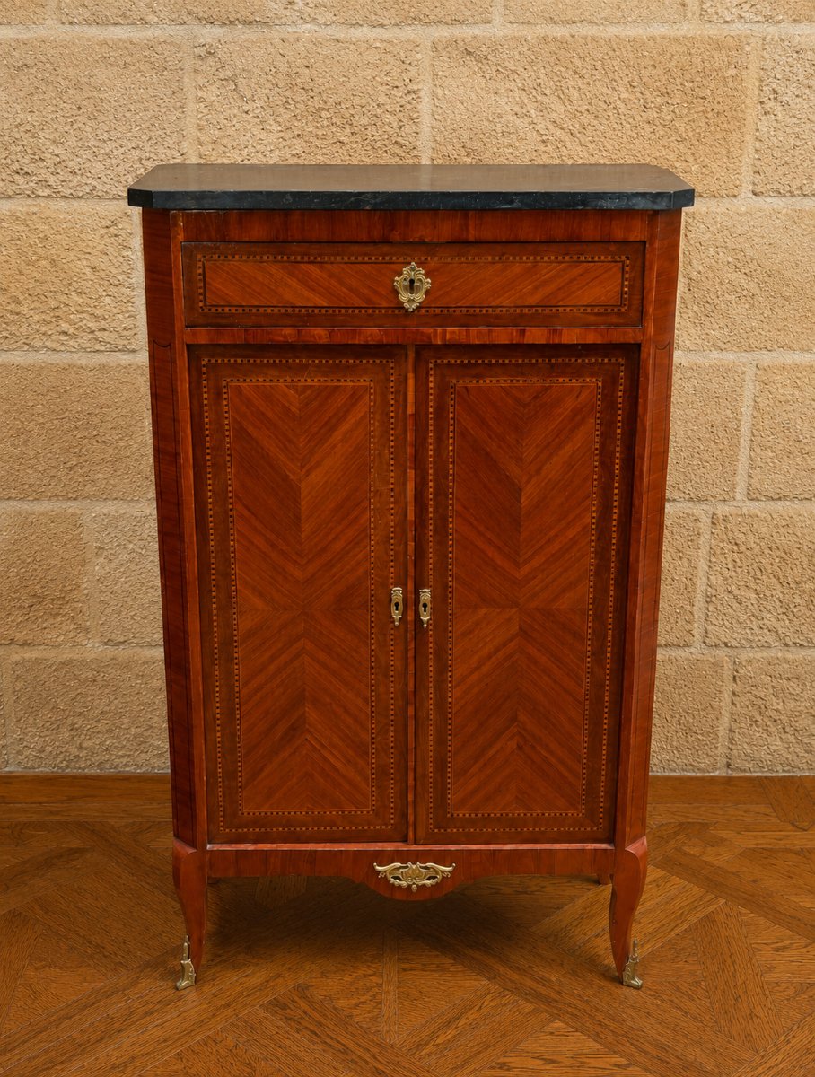 Louis XV-style Cabinet / Sideboard With Marquetry  