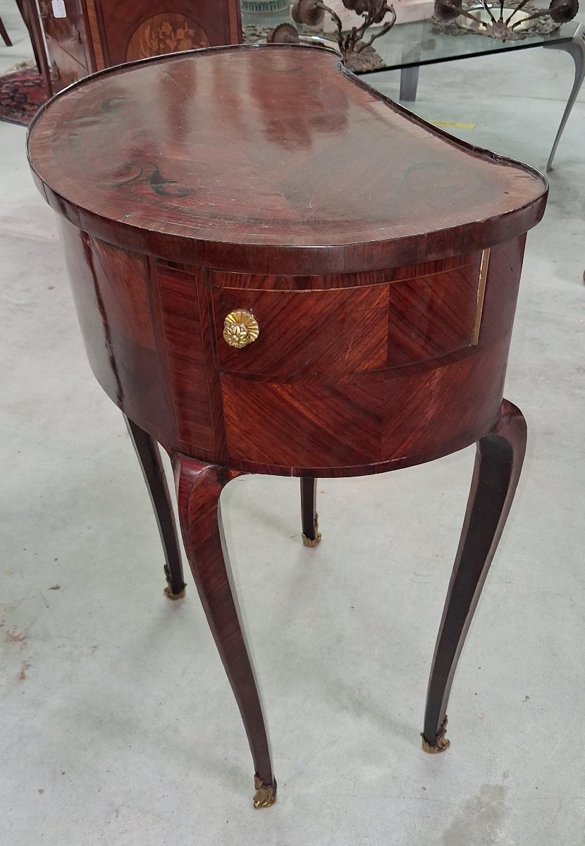 Commode de Dame en Marqueterie  style Louis XV-photo-5