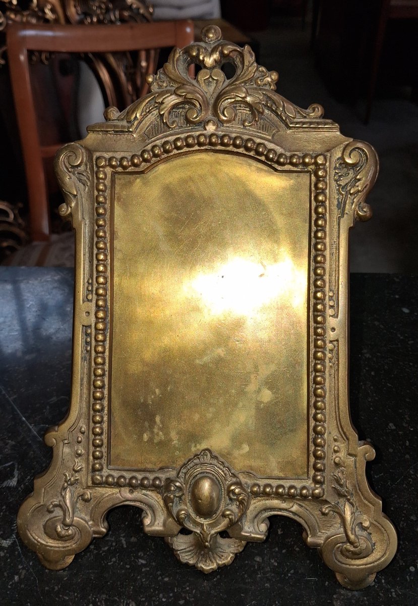 Set Of Three Gilt-bronze Picture Frames In The Louis XV And Art Deco Styles – 20th Century-photo-1