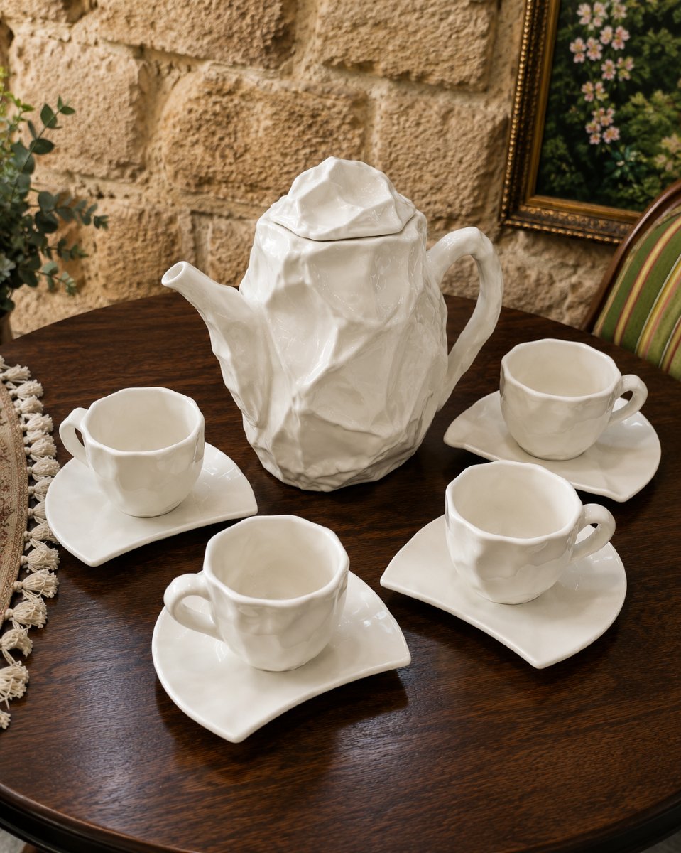 "axis" Tea Set By Carol Mcnicoll For Axis Design, Circa 1988–1990 