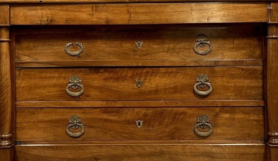 Walnut Column-style Kneading Chest – Empire Period, 19th Century-photo-5