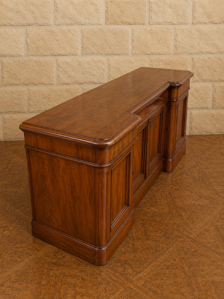 Grand buffet en enfilade d'appui en acajou– Époque XIXe siècle-photo-4