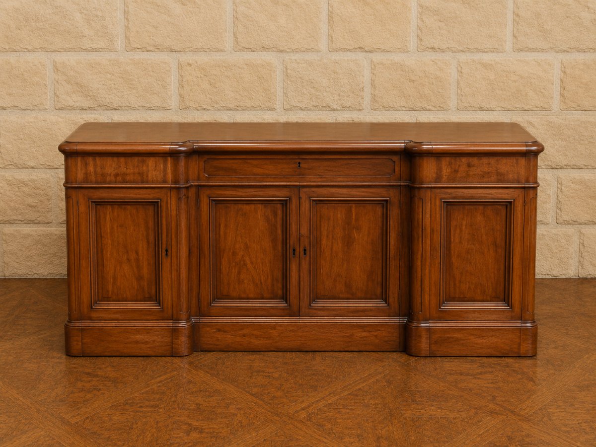 Grand buffet en enfilade d'appui en acajou– Époque XIXe siècle