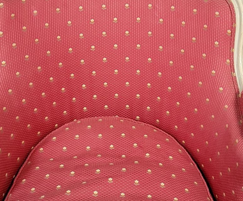 Bergère style Louis XV en bois laqué – Fauteuil cabriolet à coussin amovible  -photo-3
