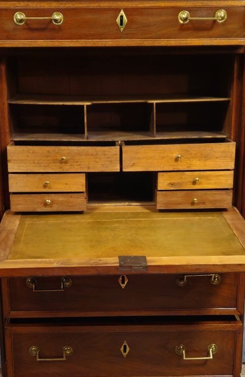 Mahogany Drop-top Desk – Louis XVI Period  -photo-2
