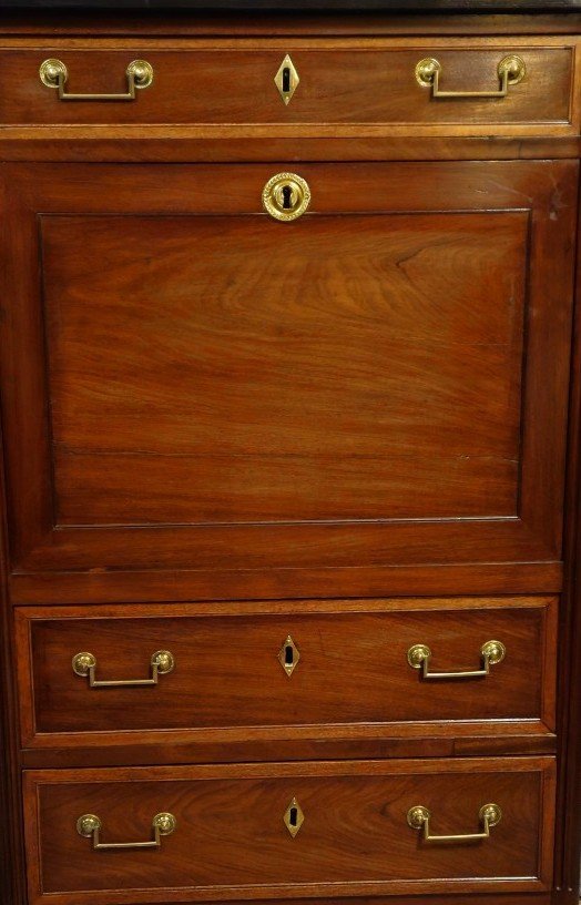 Mahogany Drop-top Desk – Louis XVI Period  -photo-3