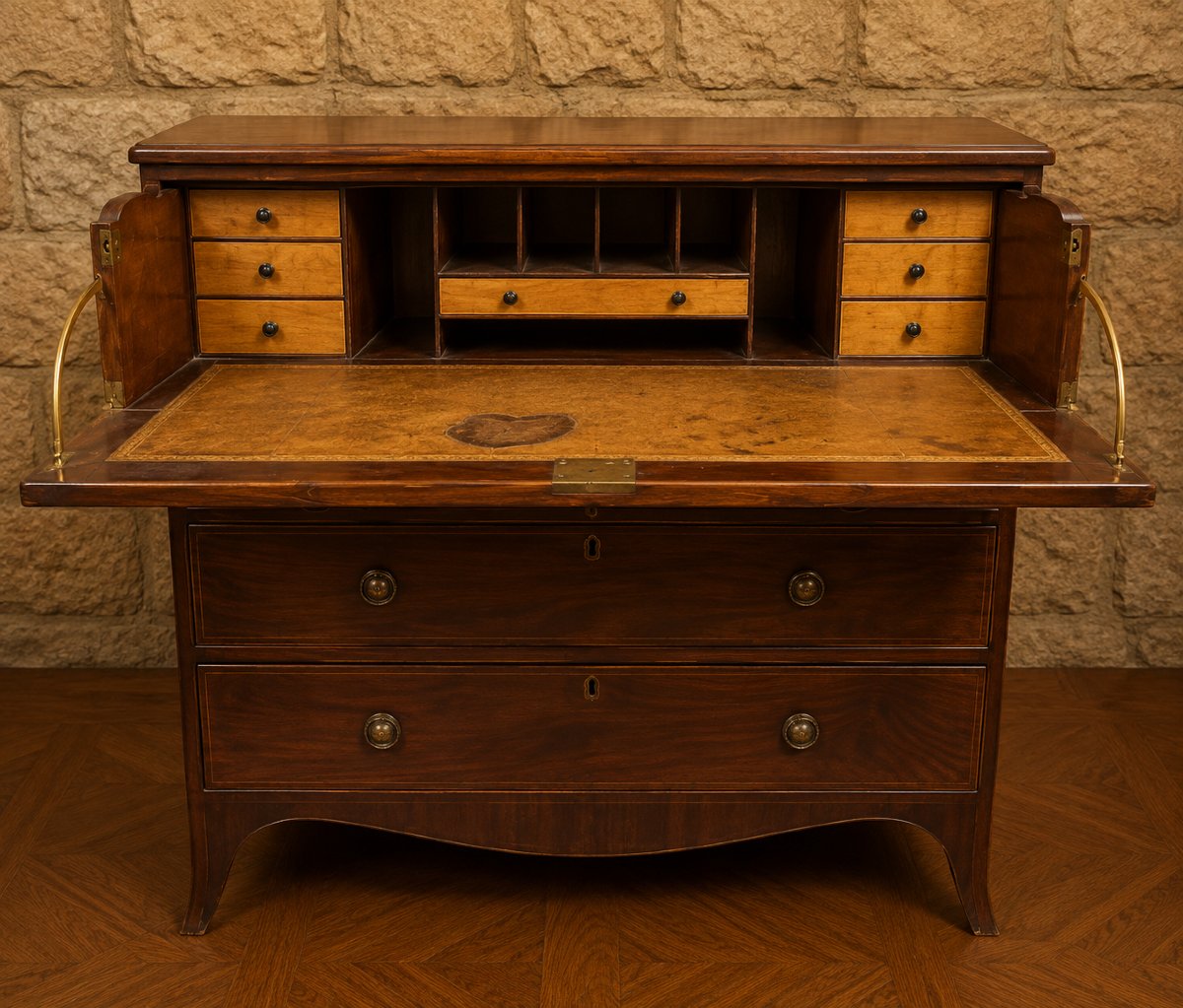 Mahogany Dresser-secretary – England, 19th Century  