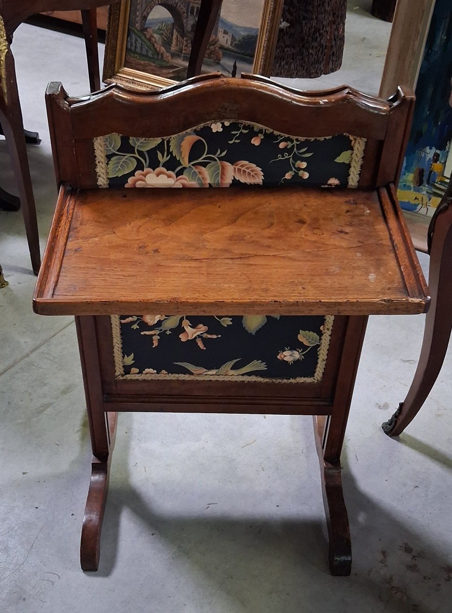 Napoleon III-style Fireplace Screen With A Mahogany Mantel Shelf-photo-3