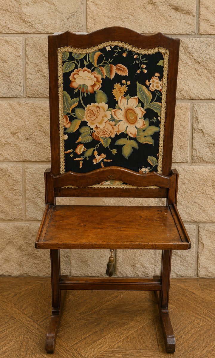 Napoleon III-style Fireplace Screen With A Mahogany Mantel Shelf