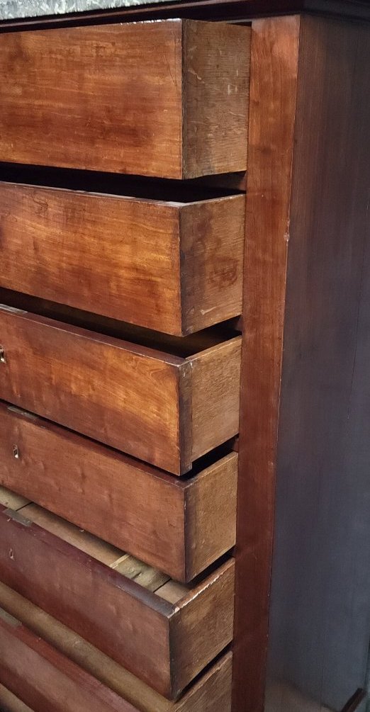 Semainier d'époque Empire Restauration en acajou-photo-3