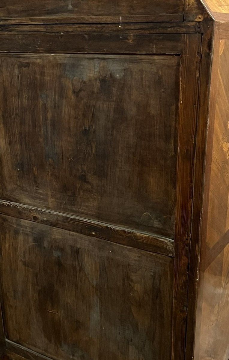 Louis XV-style Secretary Desk With A Drop-leaf Top And Marquetry -photo-6