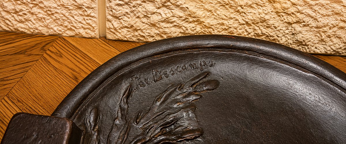 Joé Descomps-Cormier (1869-1950) – Important centre de table en terre cuite patinée-photo-2