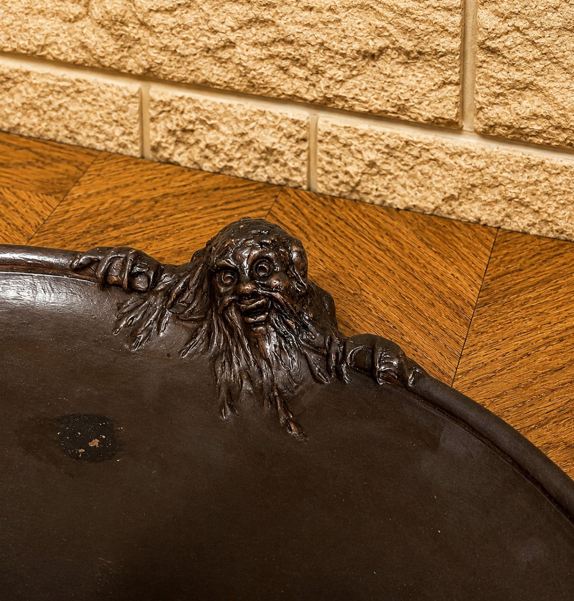 Joé Descomps-Cormier (1869-1950) – Important centre de table en terre cuite patinée-photo-3