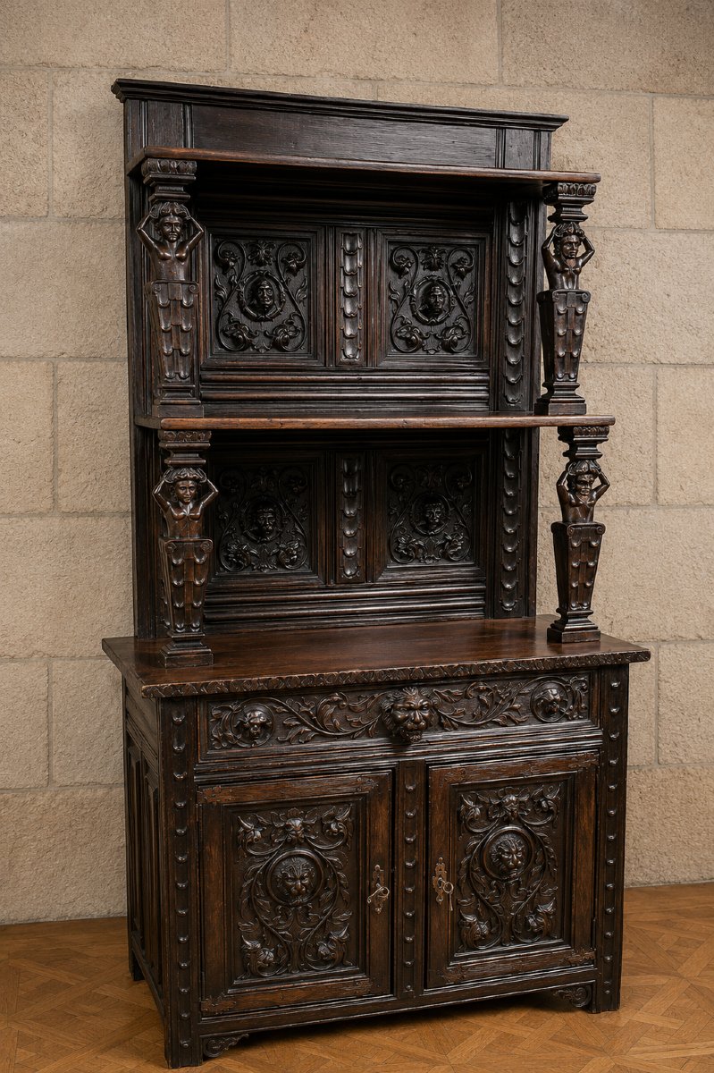 Large Two-part Renaissance-style Sideboard