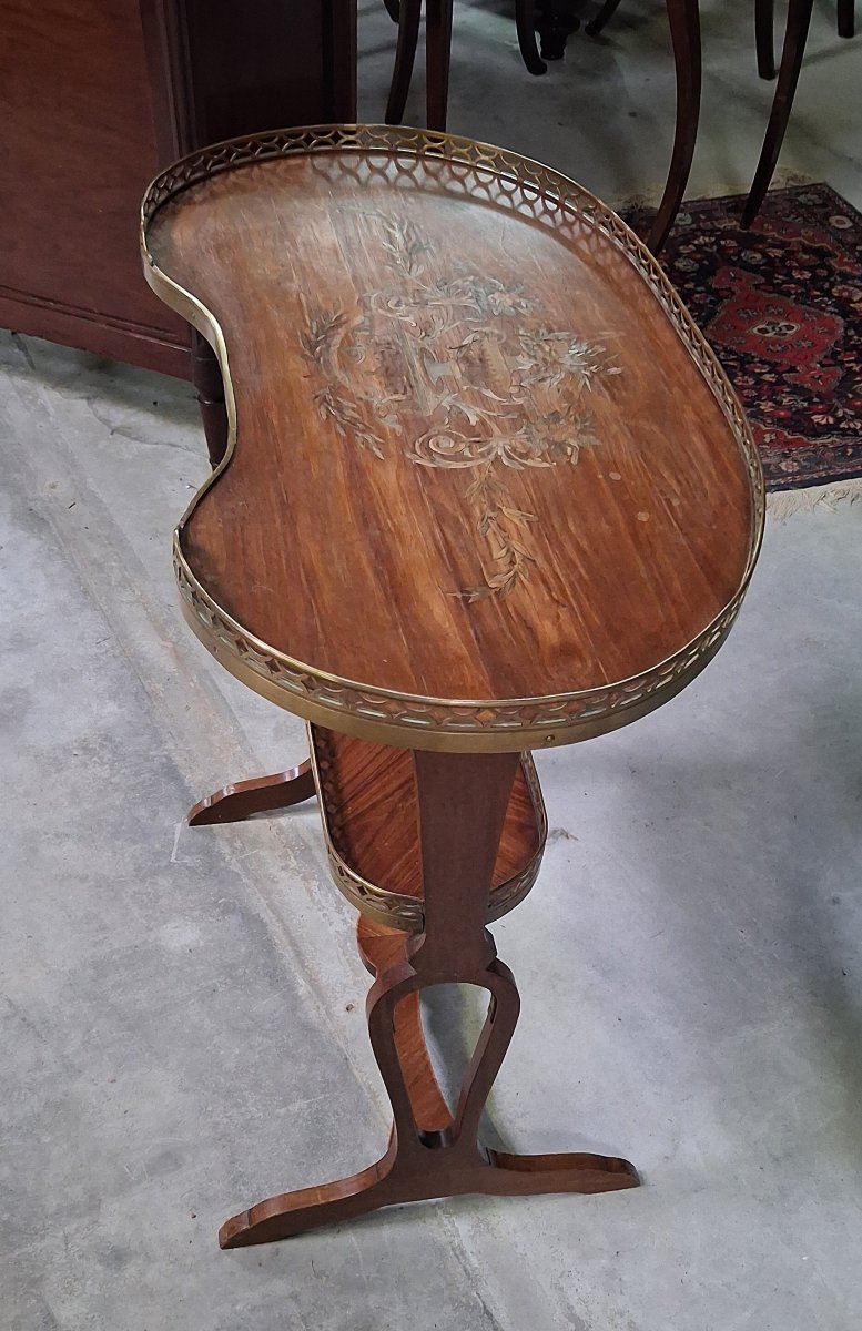 Table à thé à deux plateaux d’époque Art Nouveau-photo-1