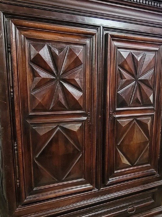 Large Burgundian Cabinet From The Louis XIII Period-photo-1