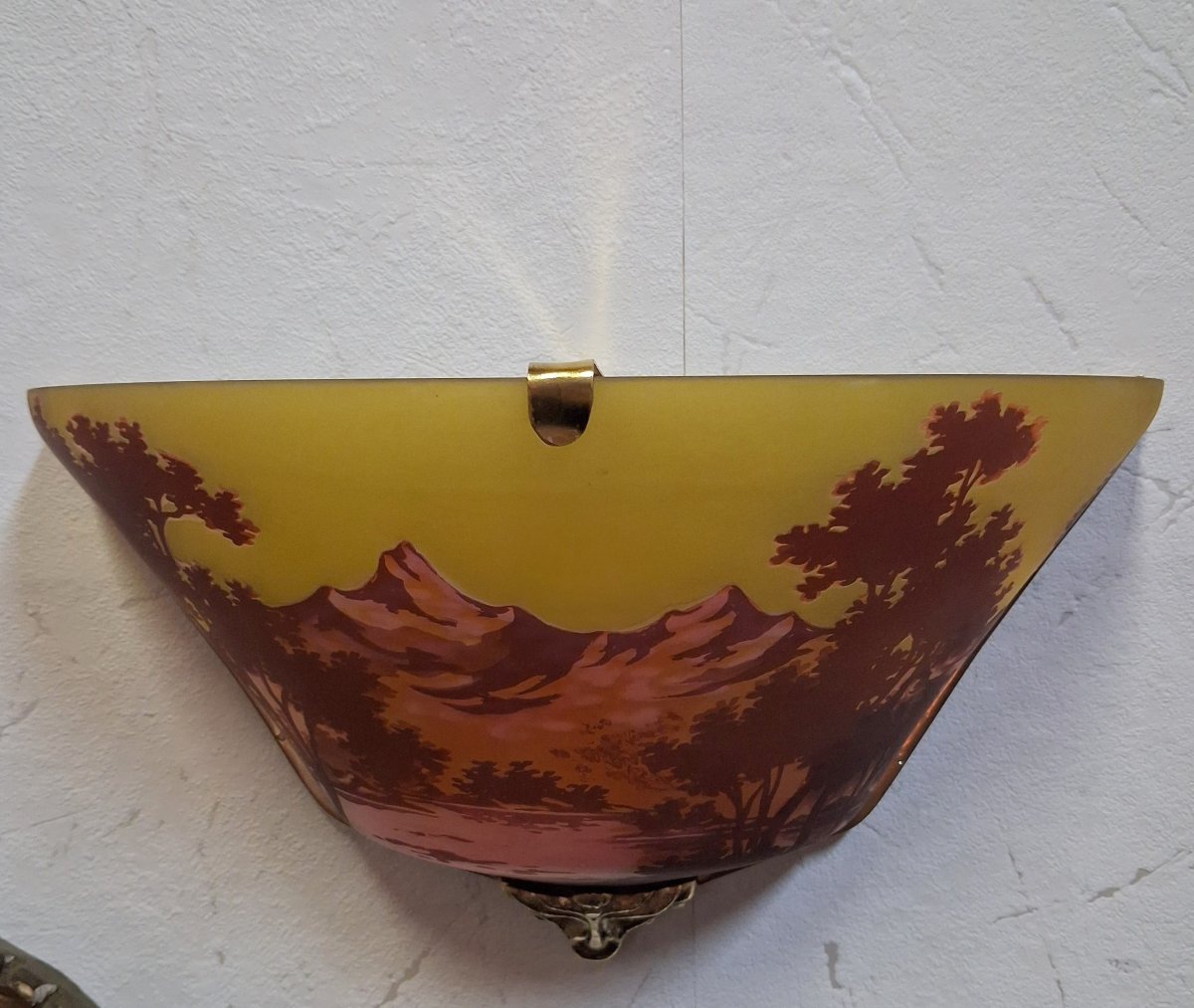 Pair Of Decorative Wall Sconces, Art Nouveau Style-photo-2