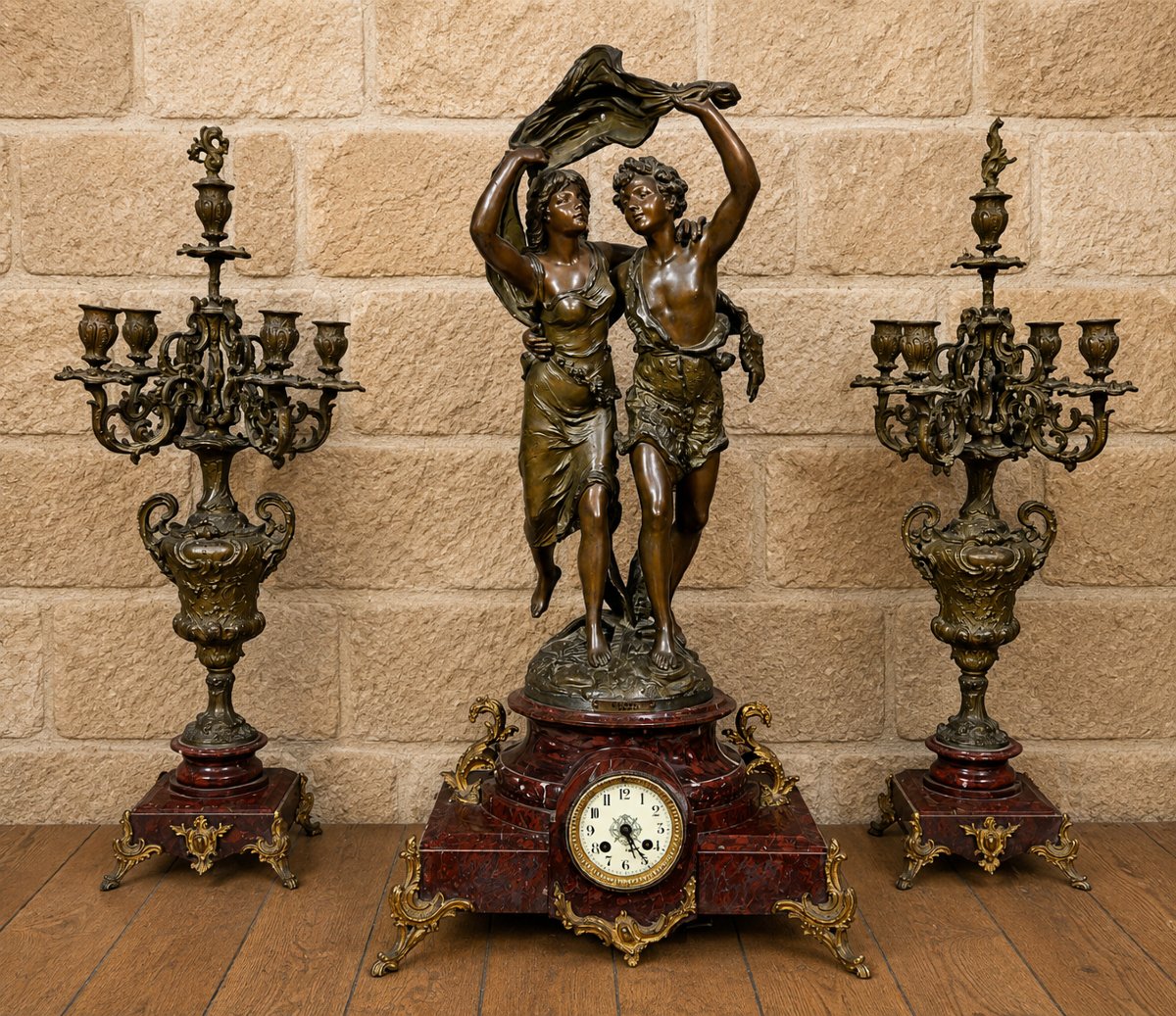 Three-piece Fireplace Trim Set