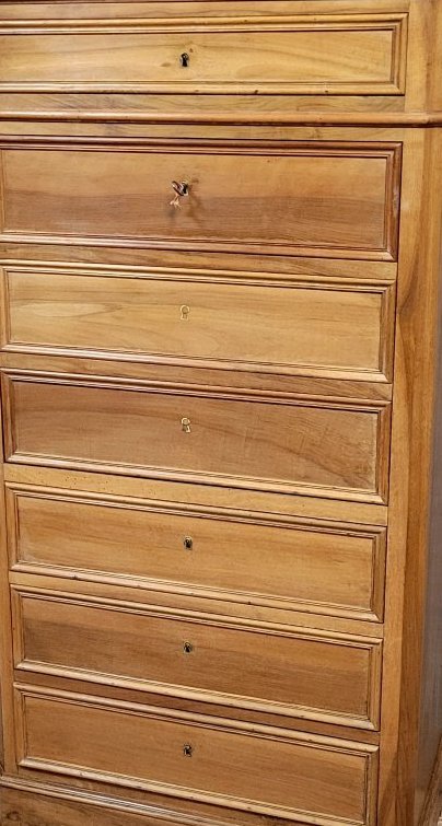 Walnut Weekly Secretary Desk – Louis-philippe Period, 19th Century-photo-2