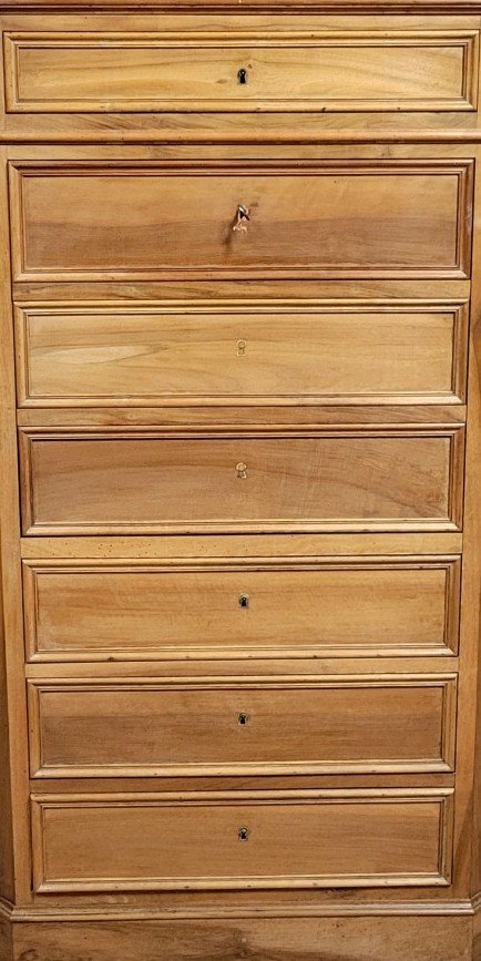 Walnut Weekly Secretary Desk – Louis-philippe Period, 19th Century-photo-5