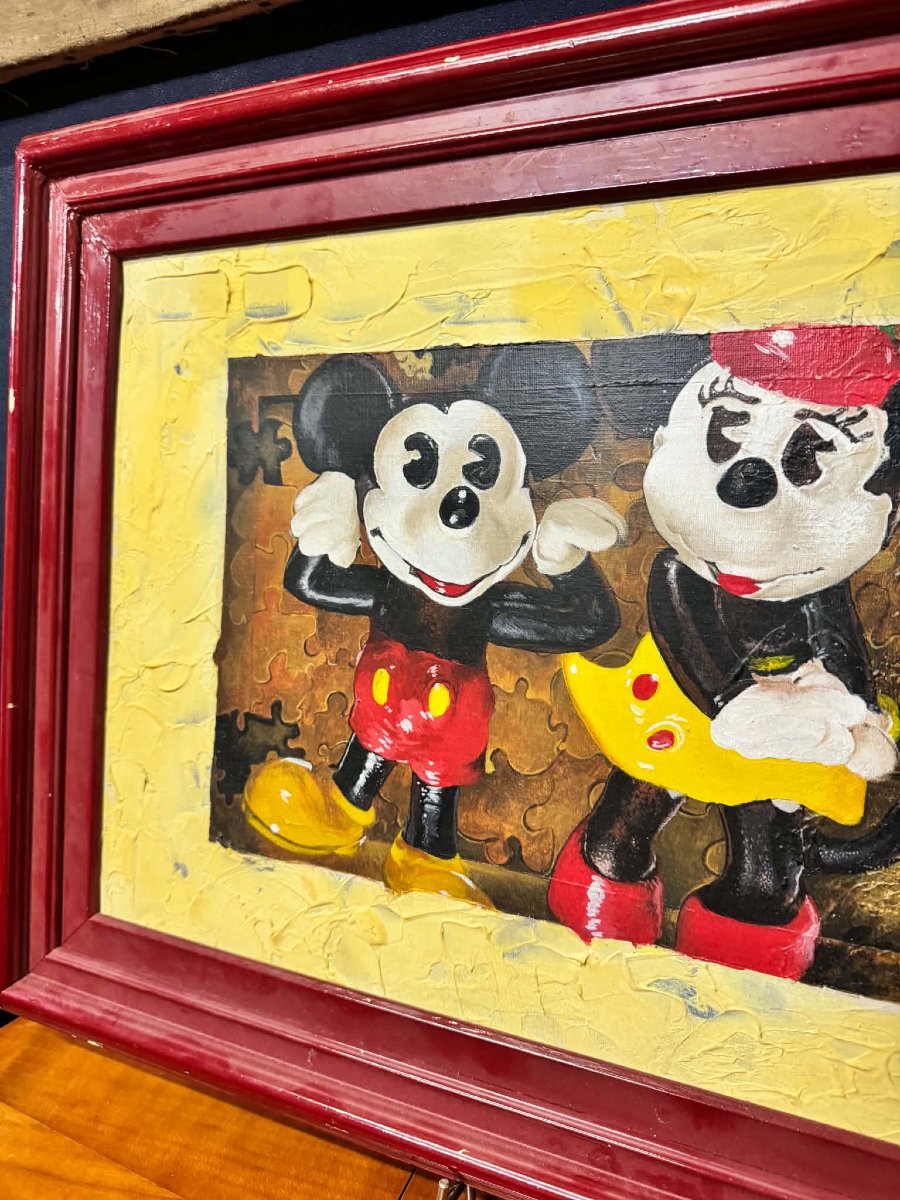 Pop Art Work – Mickey And Minnie – Mixed Media – Signed And Dated 98  -photo-7