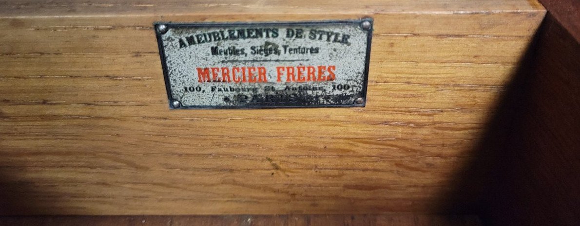 Large Art Nouveau Sideboard – Mercier Frères Paris – Mahogany-photo-3