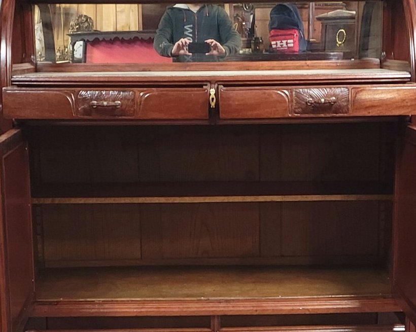 Large Art Nouveau Sideboard – Mercier Frères Paris – Mahogany-photo-3
