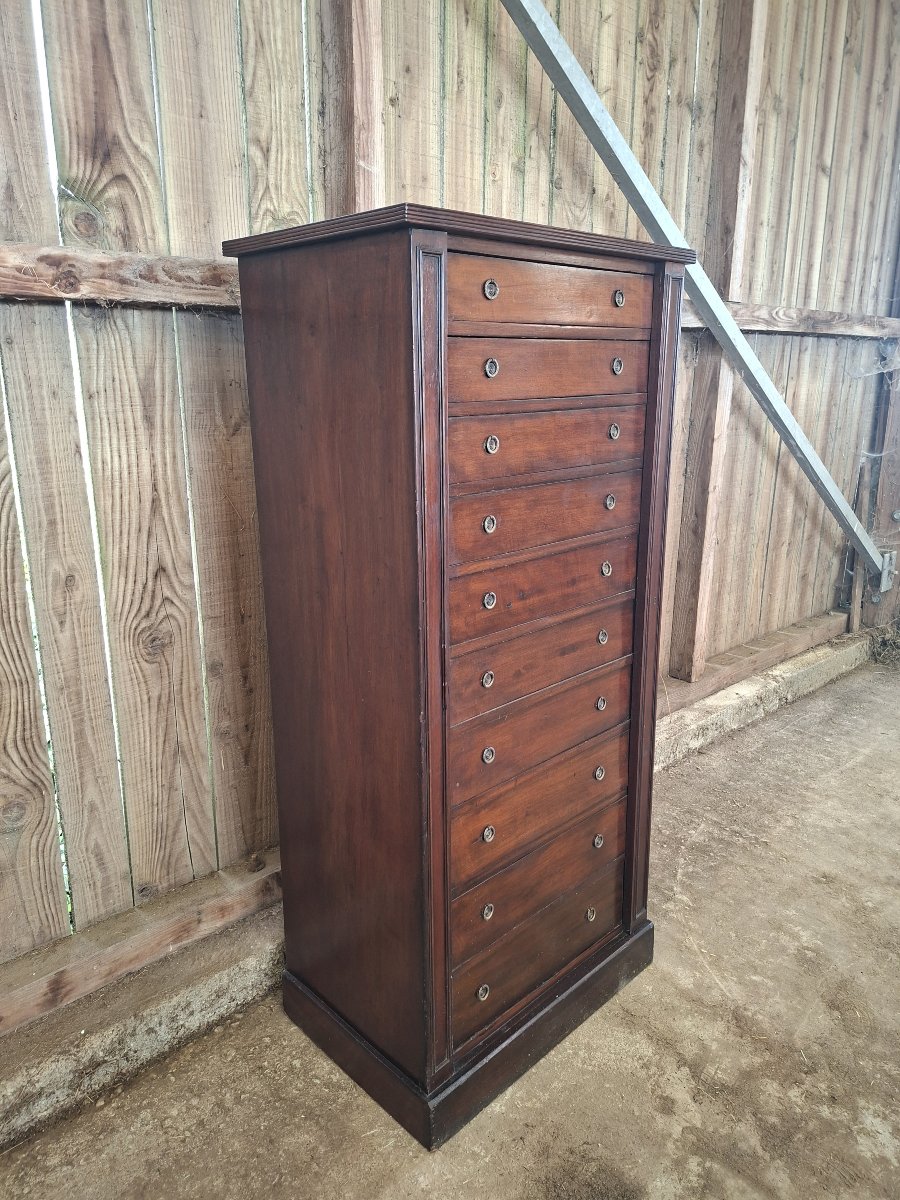 Cartonnier / meuble à dossiers en acajou – XXe siècle -photo-1