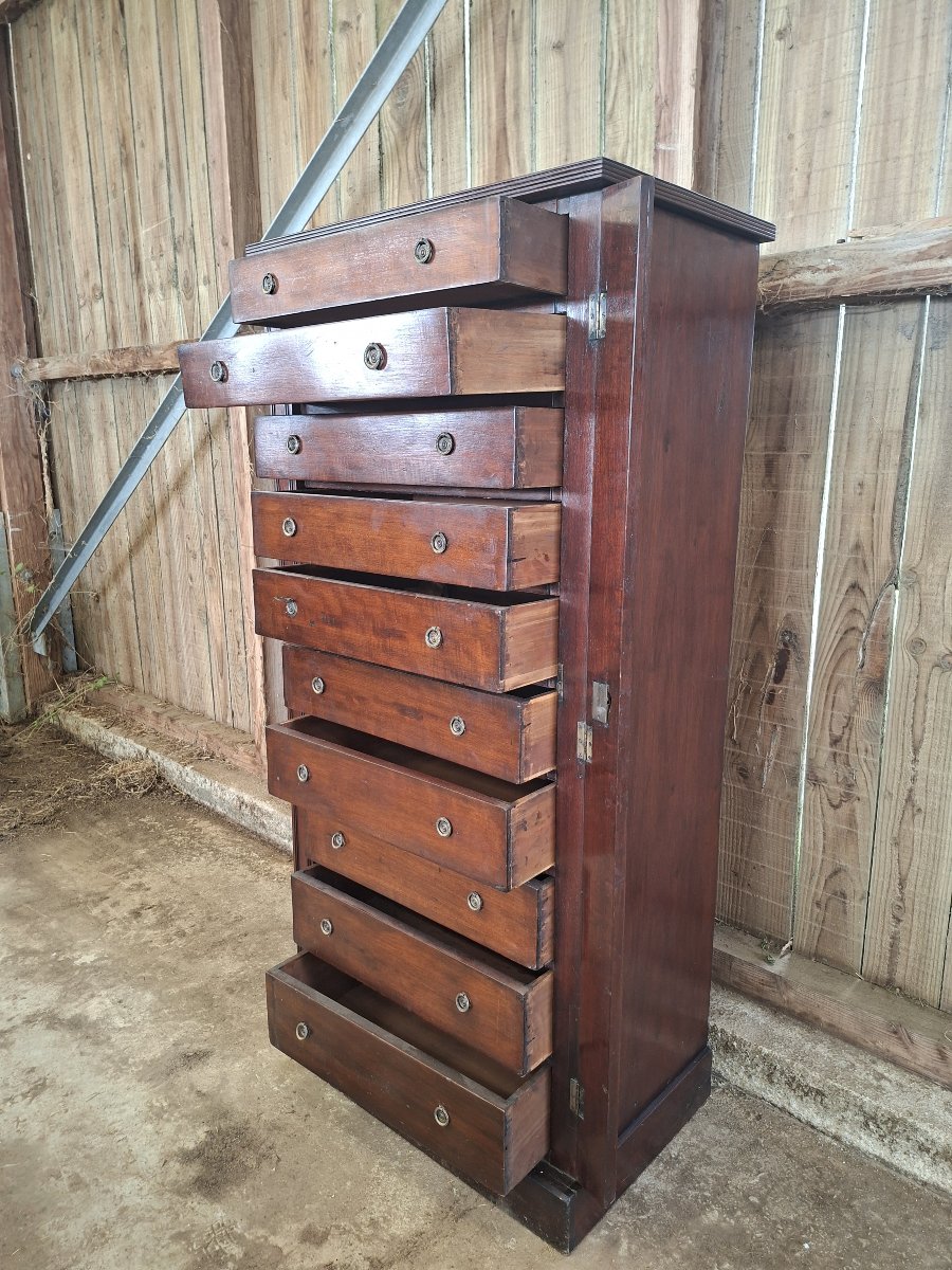 Cartonnier / meuble à dossiers en acajou – XXe siècle -photo-2
