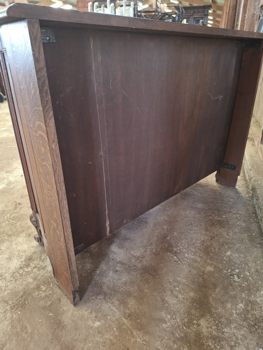 Faux Buffet  a cache secréte en chêne sculpté – St Louis XV/Régence -photo-6