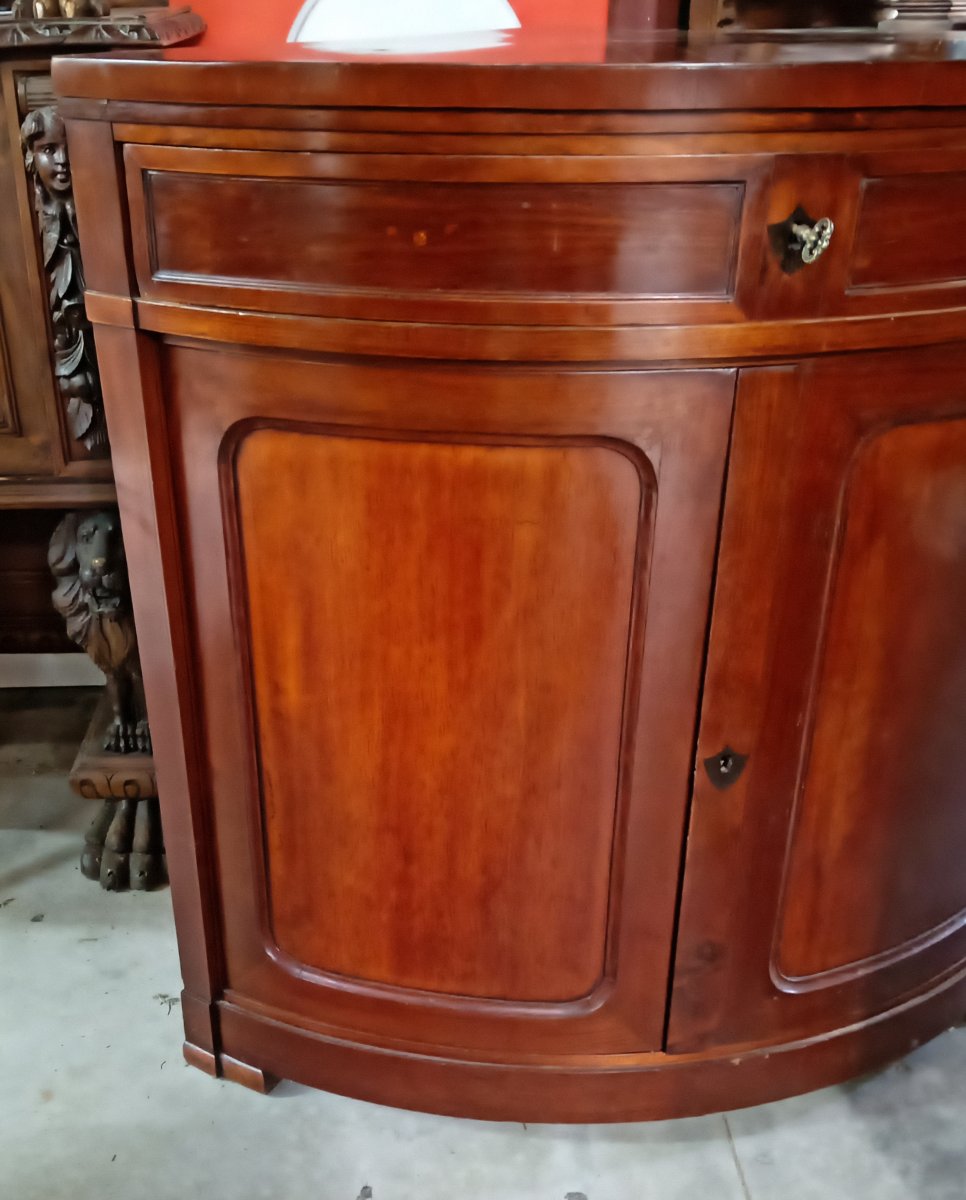 Mahogany Corner Cabinet – Napoleon III Period – 19th Century -photo-2