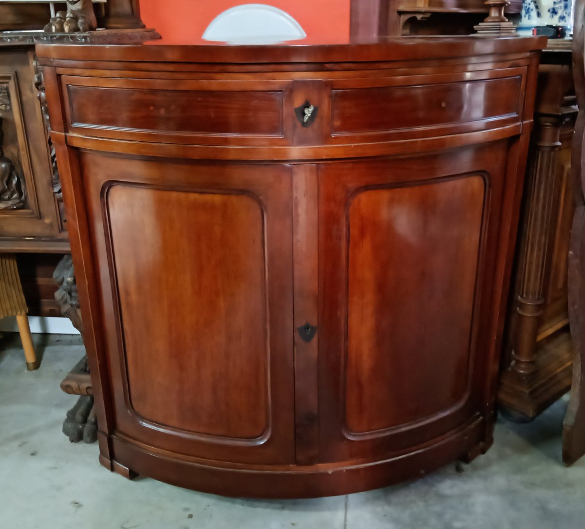 Mahogany Corner Cabinet – Napoleon III Period – 19th Century -photo-4