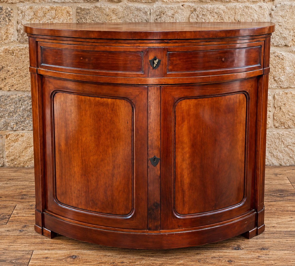 Mahogany Corner Cabinet – Napoleon III Period – 19th Century 