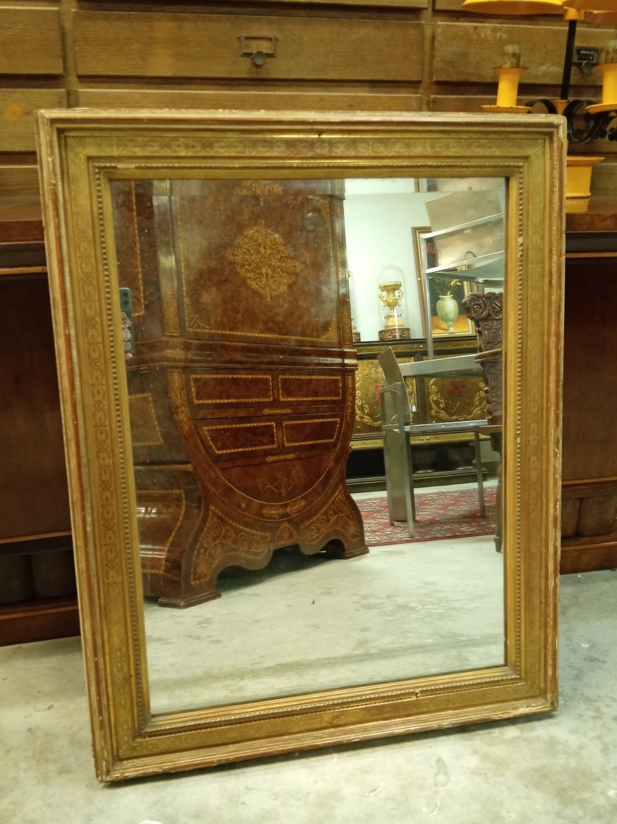 Miroir doré – Époque XIXe siècle -photo-2