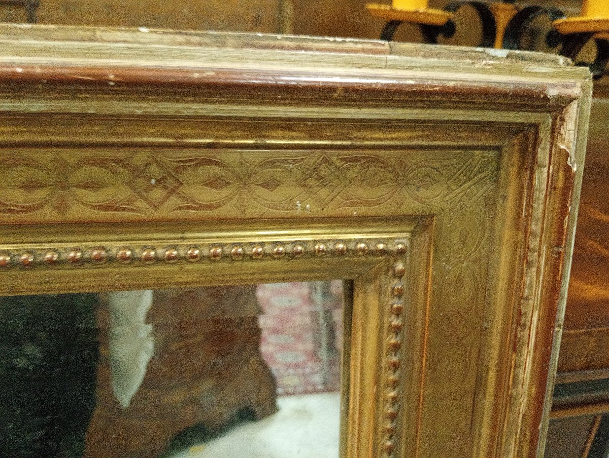 Miroir doré – Époque XIXe siècle -photo-3