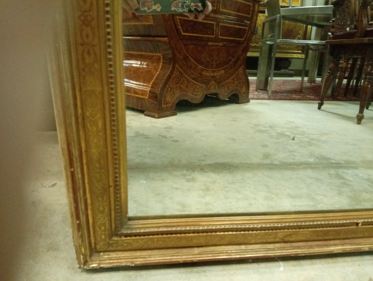 Miroir doré – Époque XIXe siècle -photo-2
