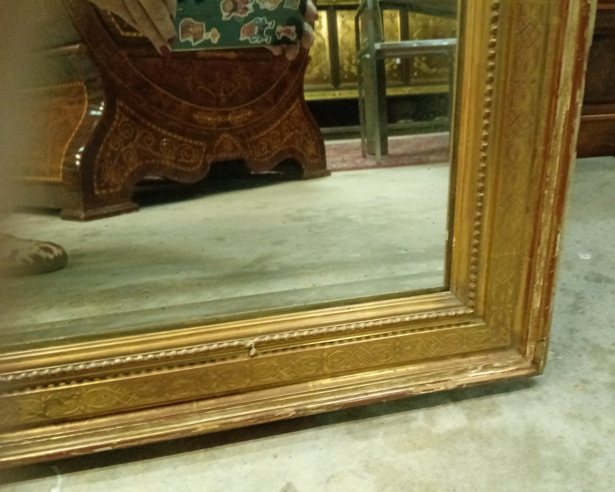 Miroir doré – Époque XIXe siècle -photo-3
