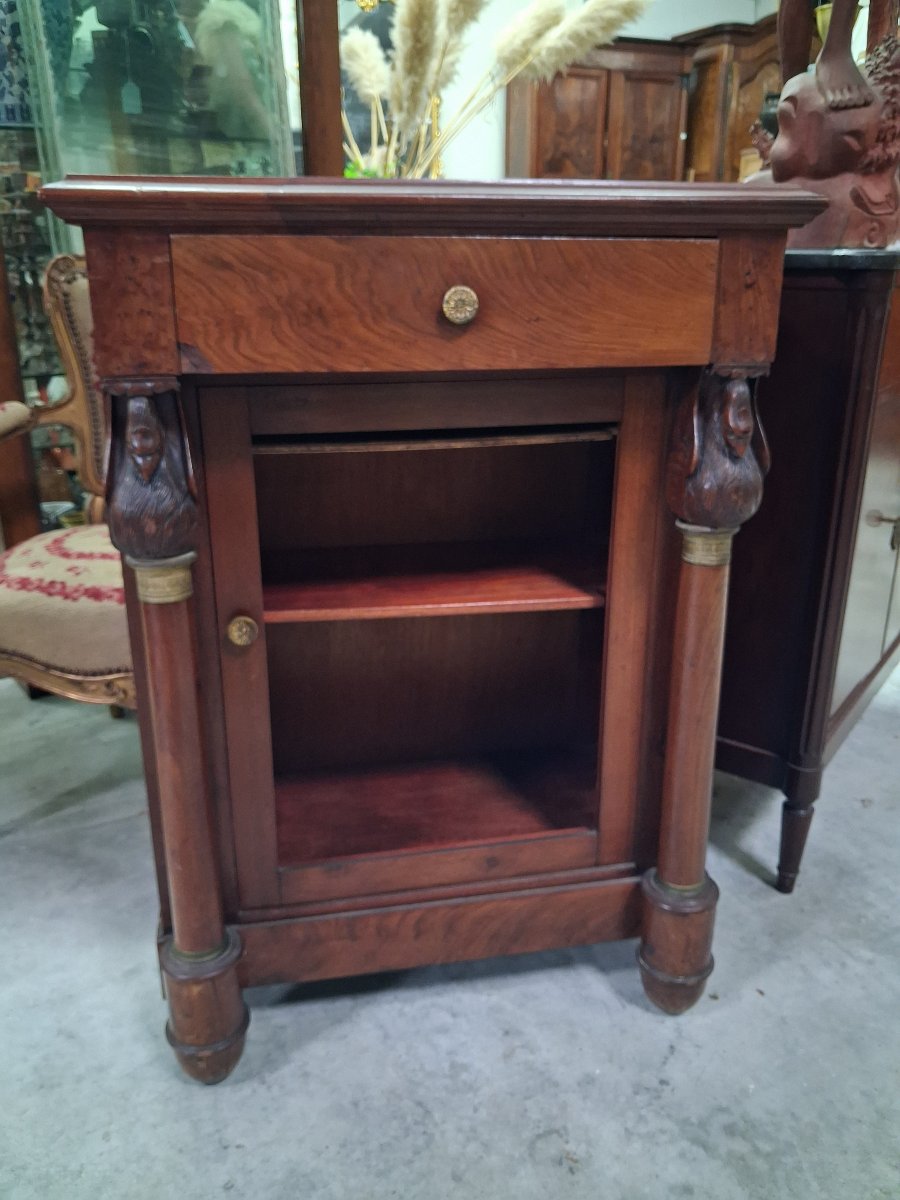 Mahogany Display Cabinet – Empire Style – Late 19th Century -photo-3