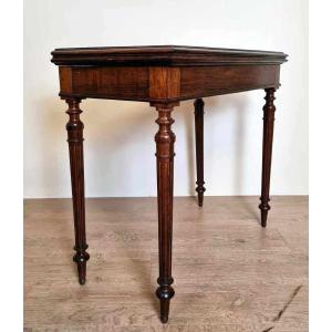 Louis XVI Style Games Table In Walnut And Ash