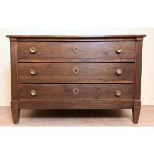 Directoire Period Commode In Solid Blond Oak