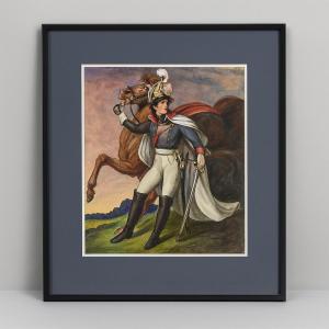 After Géricault / Signed Allouis / Dated 1910 / Framed Pastel 